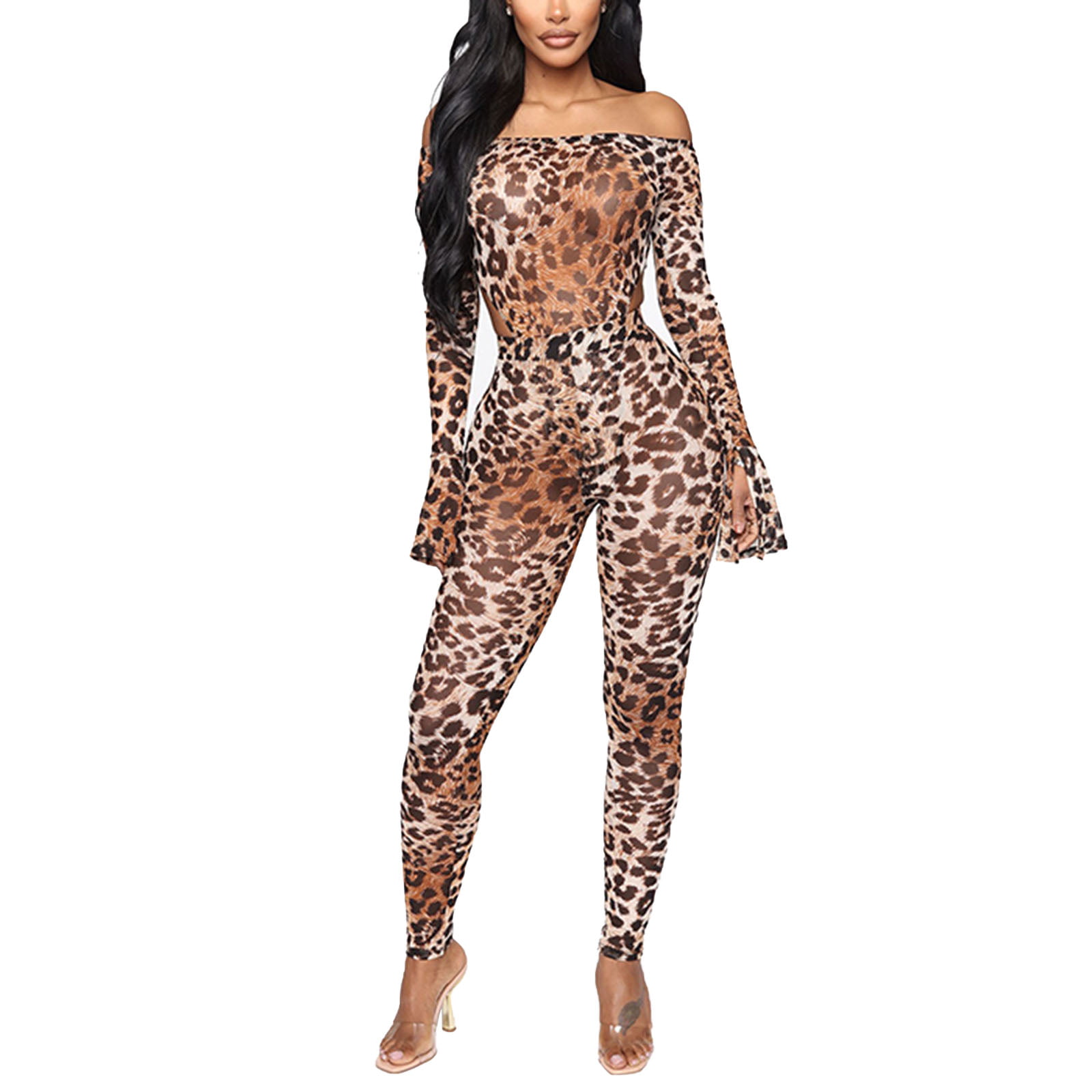 2 piece leopard outfit
