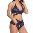 thumbnail image 3 of Conjunto de ropa interior de malla de encaje para mujer Lencería sexy Ropa de dormir Ropa de dormir, Azul, M Inevent XX000073-05, 3 of 7