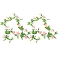 thumbnail image 2 of Shenmeida 2PCS Fake Rose Garland, 7.9FT Artificial Vines Flowers Hanging Silk Rose Vine Wedding Home Office Arch Arrangement Decoration, 2 of 9