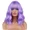 Purple, variant on RightOn Purple Wig Purple Wigs with Bangs Short Curly Wig for Women Daily Use