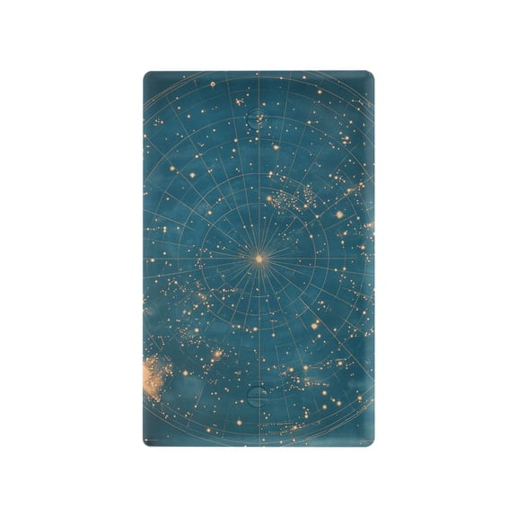 Yayeee Blank Wall Plate Cover 1-Gang 4.5"x2.7" Home Unused Decorative Outlet, Star Map