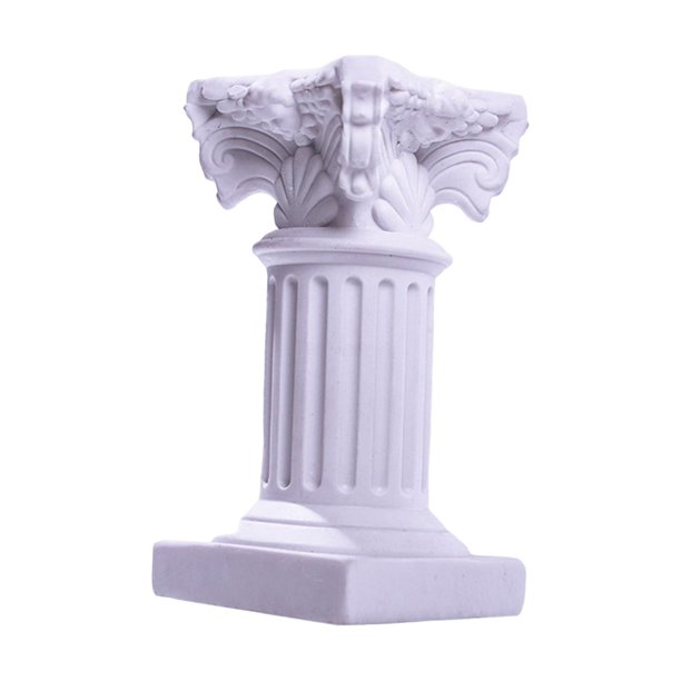 Miniature Roman Pillar Statue Pedestal Stand Candle Holder Sculpture