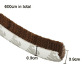 thumbnail image 2 of Weather Stripping Brush for Sliding Windows,Self Adhesive Weatherstrip Seal Strip, 2 of 5