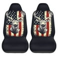 thumbnail image 2 of KAKALAD Deer American Flag Hunting 01 Universal Car Seat Covers Set Vehicle Front Seats Protector 2 Pcs, 2 of 9