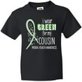 thumbnail image 3 of Inktastic I Wear Green for my Cousin- Mental Health awareness Youth T-Shirt, 3 of 5
