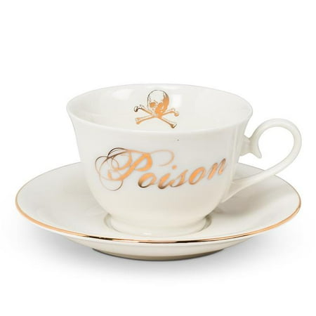 

Abbott Collections AB-27-SIN-POISON 3 in. Poison Cup & Saucer White & Gold