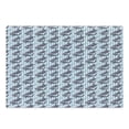 thumbnail image 1 of Whale Cutting Board, Vertical Stripes Background with Hand Drawn Abstract Giant Marine Mammals, Decorative Tempered Glass Cutting and Serving Board, Large Size, Pale Blue White Lilac, by Ambesonne, 1 of 1