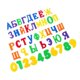 thumbnail image 4 of Juguete de educación temprana para niños con letras del alfabeto ruso azul de 43 piezas, 4 of 5