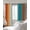 Red Teal Green, variant on Orange Yellow Green Ombre Blackout Curtains for Bedroom/Living Room, Thermal Insulated Kitchen Curtains, Modern Art Aesthetics Abstract Grommet Darkening Window Treatment Drapes 42"x63"x2