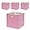Peach Pink, variant on Collapsible Organization Basket Fabric Foldable Box with Handles, 13x13 Cube Storage Bins Set of 4, Thick and Heavy Duty Storage Baskets for Shelves Bedroom Livingroom,Pink