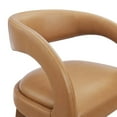 thumbnail image 6 of Bar Stool Chair Barstool, Tan Silver, Vegan Leather, Pub Cafe Bistro Dining Kitchen Hospitality Restaurant, Modern Contemporary HB35949, 6 of 10