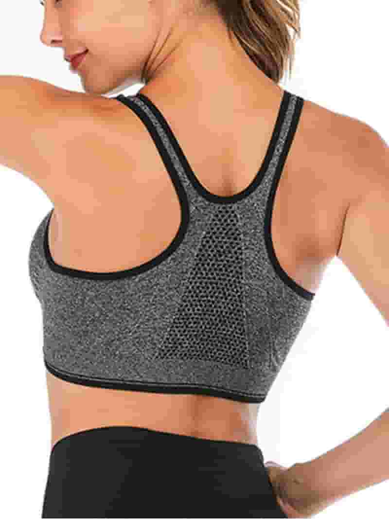 FANNYC Womens Seamless Sports Bra Push-Up Padded Strappy FANNYC Womens Seamless Sports Bra Push-Up Padded Strappy