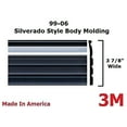 thumbnail image 2 of 1999-2006 Chevy Silverado Chrome/Black Side Body Trim Molding 3 7/8" Wide, 2 of 7