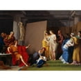 thumbnail image 2 of François-André Vincent 14x11 Black Ornate Wood Framed Double Matted Museum Art Print Titled: Zeuxis Choosing His Models for the Image of Helen from Among the Girls of Croton (C.1790), 2 of 5