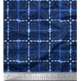 thumbnail image 1 of Soimoi Polyester Crepe Fabric Arrow,Swirl & Floral Block Printed Fabric 1 Yard 52 Inch Wide, 1 of 3