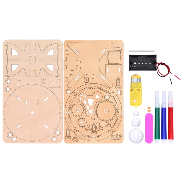 Ccdes Sun Earth Moon Model,Solar System Wooden Model Sun Earth Moon Astronomy Brick STEM Educational Toy For Puzzle Teaching,Astronomy Brick Educational Toy