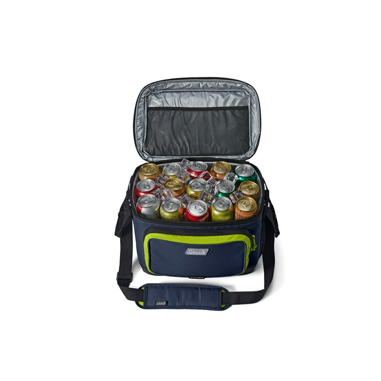 Free Shipping! Coleman Soft Cooler Spider Mum Blue, Holds 30 Cans