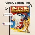 thumbnail image 3 of Us Soccer Fans Abstract Fluid Art Garden Flag 12 x 18 Inch Burlap Outdoor Decor, 3 of 6