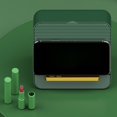 thumbnail image 4 of Caja de almacenamiento de pintabios moderna, 12 rejils con cajón, soporte de pintabios capacidad, organizador de maquilje, verde Macarena Vitrinas cosméticas, 4 of 8