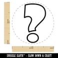 thumbnail image 2 of Question Mark Bold Outline Self-Inking Rubber Stamp Ink Stamper - Red Ink - Medium 1 Inch, 2 of 7