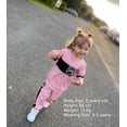 thumbnail image 2 of Baby Girl Clothes Set Long Sleeve Fashion Leopard Sweatshirt Tops + Harem Pants Infant Newborn Girls Spring Fall Outfits Sets, 2 of 5