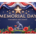 thumbnail image 4 of Patriotic Decor Memorial Day Banner Red Poppy Decoration Remember and Honor for Ceremonies Events Military Occasions, 4 of 8