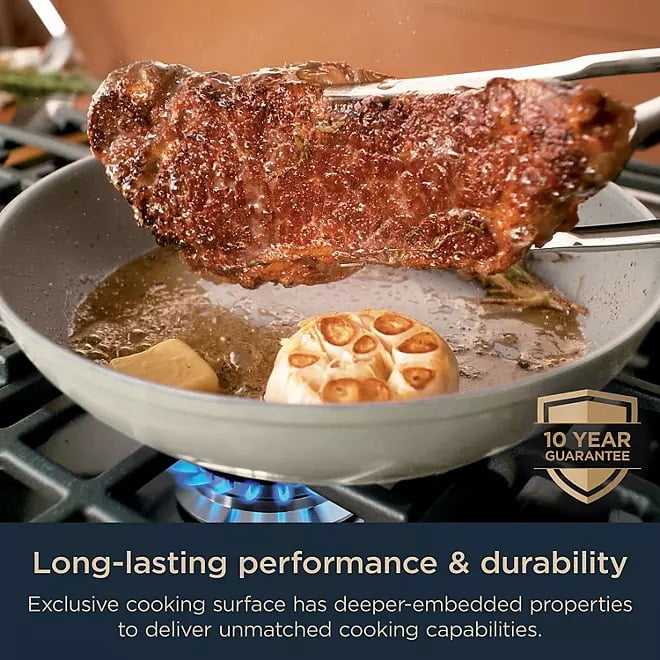 Ninja NeverStick Ceramic Pro Cookware Set, 12-Piece, Aluminum