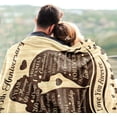thumbnail image 2 of LHSHID 1st Anniversary Blanket Gifts for Couple One Year Anniversary Wedding Gifts for Boyfriend Girlfriend 1 Year Anniversary Wedding Gifts for Her Him 50x60in, 2 of 6