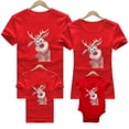 thumbnail image 4 of Traje de Navidad para la familia, camiseta para mamá, papá, ciervo, papá, papá, Papá Noel, trajes de Navidad para niños, mameluco de bebé, ropa de navidad roja, 4 of 4