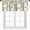 Watercolor Floral-1, variant on Patchwork Floral Valance Curtains, Rustic Patchwork Design Leopard Flower Print Small Short Window Curtain Valances for Kitchen Living Room Dinning Room Bedroom, 54x18 Inch