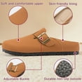 thumbnail image 6 of BERANMEY Women's Suede Clogs & Mules Stylish Leather Mules with Arch Support and Cork Footbed Couple's Clogs for Women and Men, 6 of 9