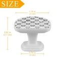thumbnail image 3 of 4 Pieces Set Drawer Pulls Handle Square Wardrobe Cabinet Knobs with Stainless Steel Screws Furniture Kitchen Decor, 3 of 5