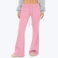 thumbnail image 3 of Aoiroe Flare Leggings for Women Yoga Pants with Pockets High Waisted Flare Leggings Casual Yoga Pants Pink S, 3 of 5