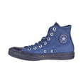 thumbnail image 4 of Converse Chuck Taylor All Star Hi Leather Men's Shoes Midnight Navy-Blue Slate 157515c, 4 of 6
