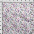 thumbnail image 4 of oneOone Polyester Spandex White Fabric Floral Craft Projects Decor Fabric Printed By The Yard 56 Inch Wide, 4 of 4