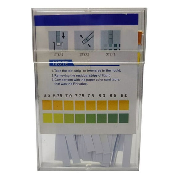 Soidarity Probador de acidez de alta precisión de papel tornasol, 100 Uds., cosméticos, piscina, suministros de fábrica, tira de prueba de Deportes acuáticos