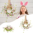 thumbnail image 2 of CoreLiving Easter Mini Wreaths for Cabinets Small Spring Wreath with Eggs and Wildflowers Artificial Flower Decor for Kitchen Cabinet Door Home Wall Window Mantle Decoration, 2 of 9
