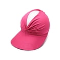 thumbnail image 6 of Homellea Women's UPF 50+ UV Protection Sun Visor Hat,Wide Brim UV Protection and Waterproof Hat, Lightweight Foldable Ponytail Beach Cap for Golf Hiking, 6 of 6