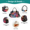 thumbnail image 3 of FORMRS Insulated Lunch Bag for Work School Unisex Large Capacity Cooler with Shoulder Strap, Serene Floral Pattern, 3 of 6