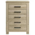 thumbnail image 3 of Oakglen 5-drawer Bedroom Chest of Drawers Weathered Oak, 3 of 12