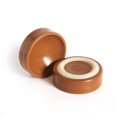 thumbnail image 1 of CB600 Furniture Wheel Caster Cups / Floor Protectors with Non Skid Rubber Grip (Set of 4 Grippers) 1-3/4 Inch - Caramel, Locks wheels into.., By Slipstick, 1 of 5