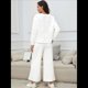 thumbnail image 5 of Conjunto de Dos Piezas de Otoño para Mujer, Jersey de Larga, Pantalones Anchos, Conjunto Informal A Juego, Ropa de Moda. L, 5 of 6