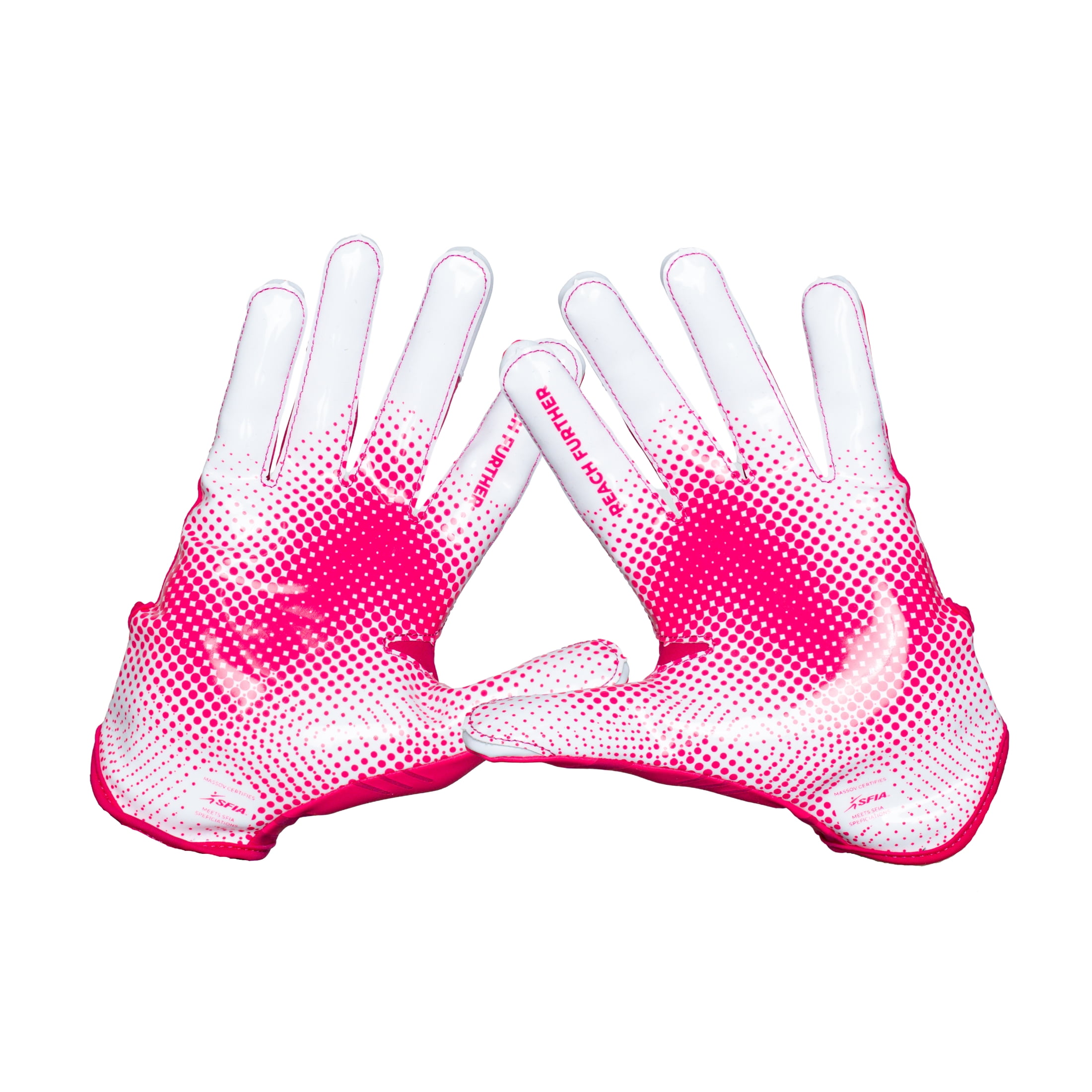 Massov VPRO3 Youth Football Glove, Child Receiver Glove, Pink, Small