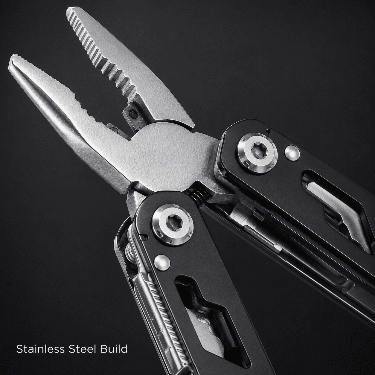 12-in-1 Mini Multitool Pliers, Foldable Stainless Steel Pocket Tool for Daily Home Repair, Outdoor Survival and Camping, Compact Heavy-Duty Design, Metallic Silver