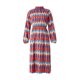 thumbnail image 5 of VISgogo Vestido casual para mujer, colorido, estampado geométrico, manga larga, medio cuello alto, vestido largo suelto VISgogo moda, 5 of 9