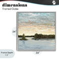 thumbnail image 4 of Stupell Industries Contemporary Lake Shore at Sundown Gray Framed Giclee Art, 24 x 24, by Julie DeRice, 4 of 8