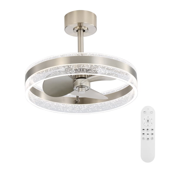 Tower Fan 20-inch Ceiling Fan with Remote Control, Dimming and Reversible DC Motor,Box Fan