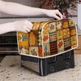thumbnail image 3 of UNICEU Coffee Pattern Toaster Cover, Quilted Toaster Cover Fits for Most Standard 4 Slice Toasters Kitchen Small Appliance Cover, 3 of 12