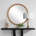 thumbnail image 4 of Renwil Noto 40" H x 40" W Wall Mirror, Brown, 4 of 4
