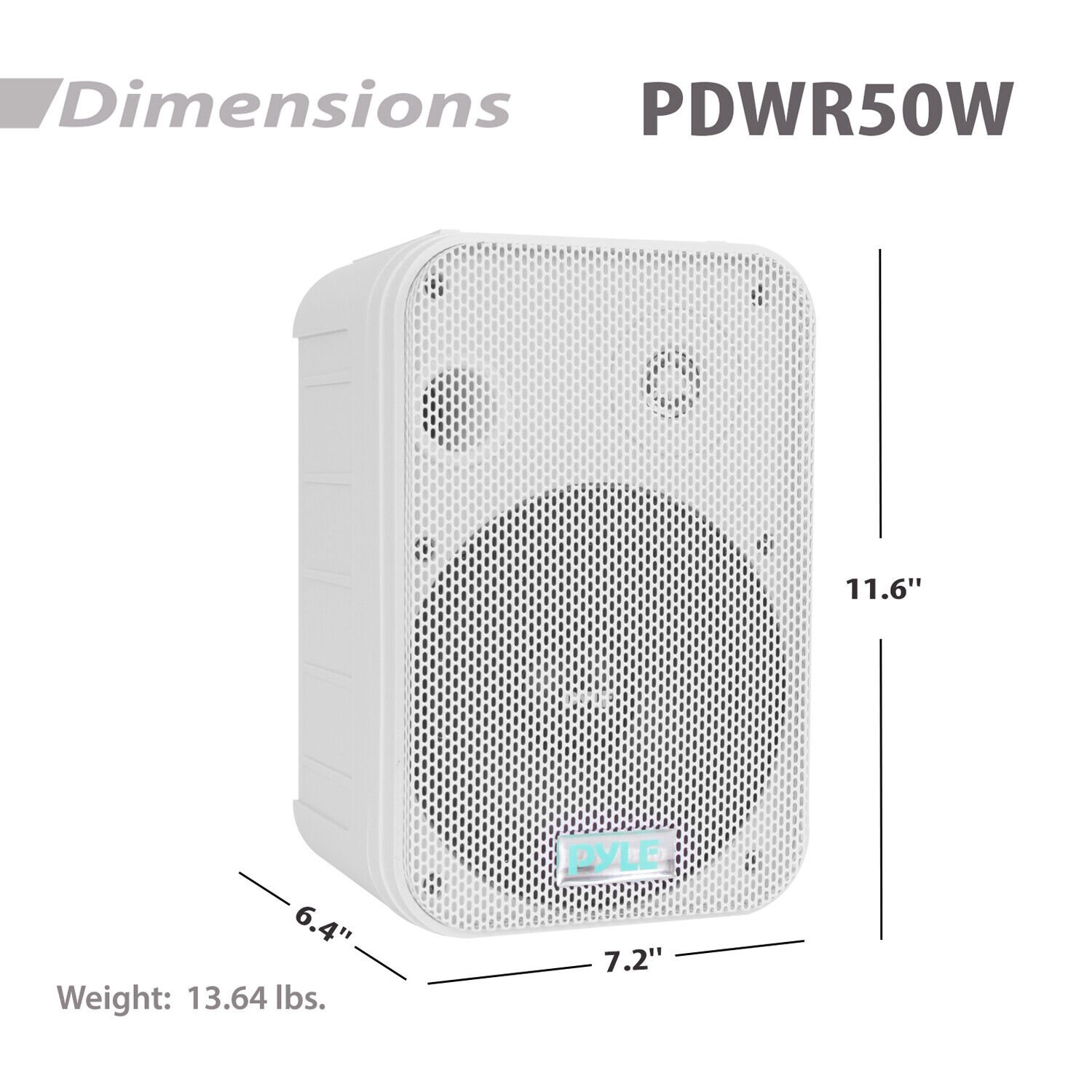 Pyle Home PDWR50W 6.5 Inch 500 Watt Indoor/Outdoor Waterproof Deck Speakers - image 4 of 9